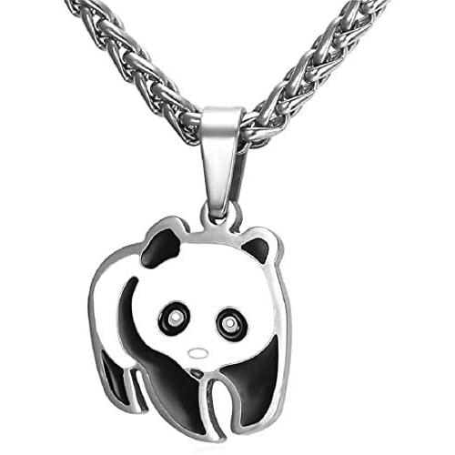 U7 Women Teen Girls Boys Cute Animal Necklace Stainless Steel/18K Gold Plated Pet Series Jewelry Pig/Dachshund/Panda Bear/Horse/Camel/Dolphin/Sheep/Turtle Pendant Necklace with Chain 22 Inch