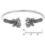 Butterfly Filigree Balinese .925 Sterling Silver Cuff Bracelet