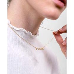 Mevecco Fuck Necklace 14K Gold Plated Inspirational Necklace Friendship Personalized Customization Necklace Jewelry Gift for Her