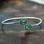 Natural Tiger Eye Malachite Moonstone Bangle 7x9mm Oval Shape Gemstone 925 Silver Overlay Handmade Cuff Bangle Jewelry Natural Tiger Eye Malachite Moonstone Bangle 7x9mm Oval Shape Gemstone 925 Silver Overlay Handmade Cuff Bangle Jewelry