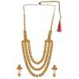 Efulgenz Indian Bollywood Gold Tone Antique Vintage Coin Style Bridal Wedding Multilayer Strand Bridal Necklace Earring Jewelry Set