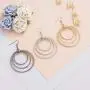 Fashion Costume Jewelry Dangle Drop Circle Hoop Earrings Set For Women Teen Silver Gold Black Tone Fashion Costume Jewelry Dangle Drop Circle Hoop Earrings Set For Women Teen Silver Gold Black Tone