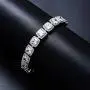 Fantex 18K White Gold Plated Tennis Link Bracelet, Iced Out Sparkling CZ Diamond Hip Hop Tennis Chain Jewelry for Men & Women Fantex 18K White Gold Plated Tennis Link Bracelet, Iced Out Sparkling CZ Diamond Hip Hop Tennis Chain Jewelry for Men & Women