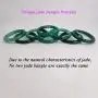 HSUMING Jade Bangle Bracelets for Women, Classical Chinese Style Ink Green Agate Jade Bangles HSUMING Jade Bangle Bracelets for Women, Classical Chinese Style Ink Green Agate Jade Bangles