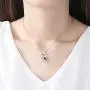 EleShow 925 Sterling Silver I Love You Necklace 100 Languages Love Necklace for Girlfriend Women Romantic Gifts for Her