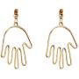 Mrotrida Abstract Human Face Earrings Fashion Alloy Eyes Lips Hand Dangle Earrings Unique Big Earrings for Womens Party