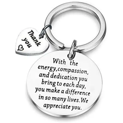 BAUNA You Made a Difference Gift Inspirational Thank You Jewelry Social Worker Gift You Made a Difference in So Many Lives We Appreciate You Key Ring BAUNA You Made a Difference Gift Inspirational Thank You Jewelry Social Worker Gift You Made a Difference in So Many Lives We Appreciate You Key Ring