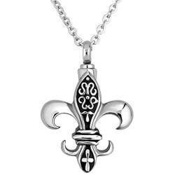 Corykeyes Celtic Fleur De Lis Urn Necklaces for Ashes Memorial Cremation Keepsakes