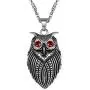 PROSTEEL Stainless Steel Owl Necklace for Men Women, Night Bird Charm Necklace, Vintage Retro Necklace, 22''-24'' Adjustable, Come Gift Box