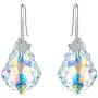 EleQueen 925 Sterling Silver CZ Butterfly Baroque Hook Dangle Earrings Made with Crystals