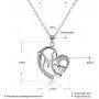Gifts for Mom Mother Necklace Pendant Sterling Silver for Women Love Heart Mom Birthday Gifts Gifts for Mom Mother Necklace Pendant Sterling Silver for Women Love Heart Mom Birthday Gifts