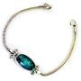 55Carat Natural Oval Cut Cabochon Turquoise Bracelet Bold Look 925 Sterling Silver for Gift Length 6.5-8 Inches