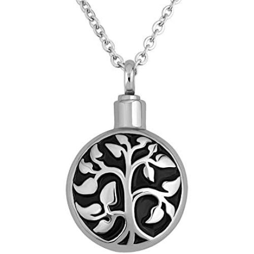 CharmSStory Family Tree of Life Urn Necklace Cremation Keepsake Memorial Ashes Pendant Necklaces