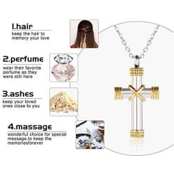 XUEERMEI Urn Necklaces for Ashes Memorial Cremation Anchor Memorial Keepsake Pendant Jewelry