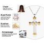 XUEERMEI Urn Necklaces for Ashes Memorial Cremation Anchor Memorial Keepsake Pendant Jewelry
