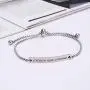 Dainty Personalized Faith Bracelet- STRENGTH HOPE COURAGE -Inspirational Quotes Adjustable Cuff Jewelry For Women, Ideal Gift for Sisters, Niece, Granddaughter, Female friends