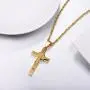 Jesus Cross Necklace for Men Women, Stainless Steel, Black/Blue/Rose Gold/18K Gold Plated, 22''-24'' adjustable, Come Gift Box Jesus Cross Necklace for Men Women, Stainless Steel, Black/Blue/Rose Gold/18K Gold Plated, 22''-24'' adjustable, Come Gift Box