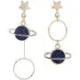 Moon Dangle Earrings - Asymmetrical Planet and Moon Earrings for Women,Enamal Star Hoop and Moon Aesthetic Celestial Jewelry for Girls Moon Dangle Earrings - Asymmetrical Planet and Moon Earrings for Women,Enamal Star Hoop and Moon Aesthetic Celestial Jewelry for Girls