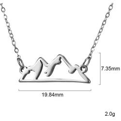 Jude Jewelers Stainless Steel Mountain Style Statment Anniversary Cocktail Party Collar Necklace