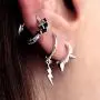 Lightning Bolt Dangle Hoop Earrings for Women Teen Girls 925 Sterling Silver with Charms Huggie Flash Dipped Drop Cartilage Clip Earrings Cute Punk Delicate Fashion Jewelry Gift Best Friend Lightning Bolt Dangle Hoop Earrings for Women Teen Girls 925 Sterling Silver with Charms Huggie Flash Dipped Drop Cartilage Clip Earrings Cute Punk Delicate Fashion Jewelry Gift Best Friend