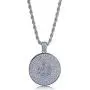 TOPGRILLZ Iced Out Zircon Simulated Diamond Jewish Star of David Pyramid with The Eye of Horus Pendant with Stainless Steel Neckalce Hip Hop TOPGRILLZ Iced Out Zircon Simulated Diamond Jewish Star of David Pyramid with The Eye of Horus Pendant with Stainless Steel Neckalce Hip Hop