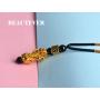 BEAUTEVER Feng Shui Lucky Nafu Wealth Bracelet Pi Xiu Pi Yao Black Beads Obsidian Friendship Charm Bracelet for Men Women Adjustable Set