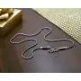 Paz Creations .925 Sterling Silver Infinity Rope Chain Necklace