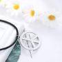 JOERICA Hippie Costume Set, Peace Sign Necklace, Peace Sign Earrings, Flower Crown Headband, 1960s 1970s Hippie Jewelry Accessories for Women