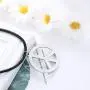 JOERICA Hippie Costume Set, Peace Sign Necklace, Peace Sign Earrings, Flower Crown Headband, 1960s 1970s Hippie Jewelry Accessories for Women