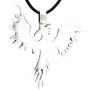 Trilogy Jewelry Pewter Phoenix Firebird Rising Pendant on Leather Necklace
