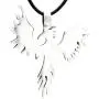 Trilogy Jewelry Pewter Phoenix Firebird Rising Pendant on Leather Necklace Trilogy Jewelry Pewter Phoenix Firebird Rising Pendant on Leather Necklace