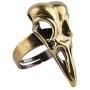 MIXIA Vintage Adjustable Ravens Crow Finger Rings Punk Animal Bird Skull Skeleton Ring Steampunk Jewelry