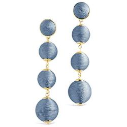 Sterling Forever Fashion Jewelry - Thread Wrapped Multi Orbit Soriee Drop Earrings for Women