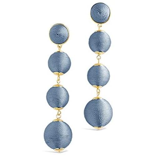 Sterling Forever Fashion Jewelry - Thread Wrapped Multi Orbit Soriee Drop Earrings for Women
