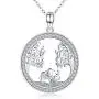 Elephant Gifts for Women Elephant Necklace 925 Sterling Silver Mother Daughter Necklace Elephant Jewelry for Mom Women