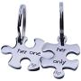 omodofo Jigsaw Puzzle Piece Keychains Set of 2 Gay Boyfriend Couples Jewelry LGBT Lesbian Girlfriend Anniversary Valentines Day Wedding Gifts