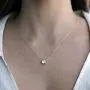 PAVOI 14K Gold Plated Swarovski Crystal Solitaire 1.5 Carat (7.3mm) CZ Dainty Choker Necklace | Gold Necklaces for Women