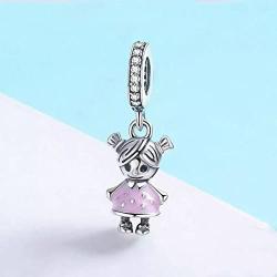 Boy OR Girl Dangle 925 Sterling Silver Child Charm Beads for Fashion Charms Bracelet & Necklace