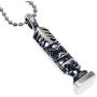 Polynesian Tribal Surfer Beach Jewelry Saipanese Maori Hawaiian Tiki Kane Ku-Lono-Kane-Kanaloa Maori Protection Amulet Pewter Boys Mens Pendant Necklace Charm for men N4 w Silver Ball Chain
