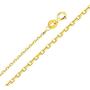 The World Jewelry Center 14k Yellow Gold Queen Nefertiti Pendant with 0.9mm Cable Chain Necklace