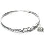 Jewelry Nexus Prayer for Mom Heart & Angel Wings Charm Bangle Bracelet