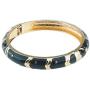 UJOY Cloisonne Bracelet Colorful Cloisonne Design Gold Plated Hinge Enamel Bangle Jewelry for Women Girls 55A41