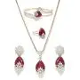 YouBella Jewellery Bollywood Ethnic Gold Plated Traditional American Diamond Indian Necklace Set with Earrings, Ring and Bracelet for Women YouBella Jewellery Bollywood Ethnic Gold Plated Traditional American Diamond Indian Necklace Set with Earrings, Ring and Bracelet for Women