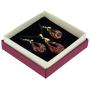 GlassOfVenice Gemma Murano Glass Necklace and Earrings Set - Red