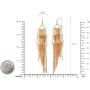 Boho Artistic Vintage Leaves Leaf Chandelier Lightweight long Metal Dangle Drop Statement Earrings for Women, Girls