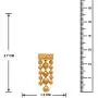 I Jewels One Gram Gold Plated Multi Strands Necklace with Earrings Set for Women MS141