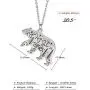 VASSAGO Stainless Steel Cute Polar Bear Pendant Necklace Engraved Mountain Forest Star Cabin Nature Animal Elements Charm Silver Chain Gifts for Boys Girls Men and Women VASSAGO Stainless Steel Cute Polar Bear Pendant Necklace Engraved Mountain Forest Star Cabin Nature Animal Elements Charm Silver Chain Gifts for Boys Girls Men and Women