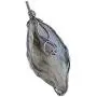 SUNYIK Natural Labradorite Stone Pendant Necklace for Unisex, Handmade Wire Wrapped Irregular Jewelry for Healing