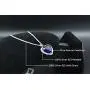 Titanic Heart of the Ocean Neckalce, AILUOR Silver Necklace Pendants Jewelry Mothers Day Gift