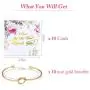 Hicarer 10 Pieces Bridesmaid Bracelet Knot Cuff Bangle with I Cant Tie The Knot Without You Bridesmaid Cards